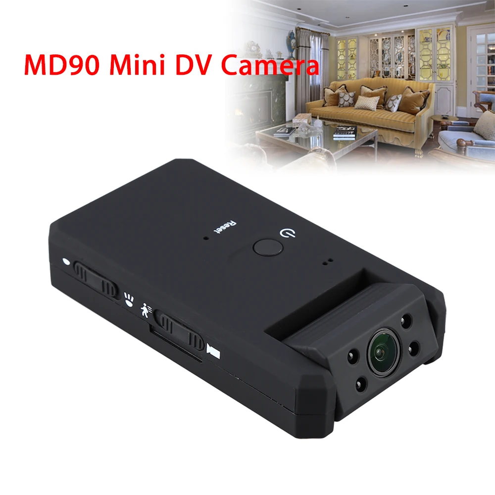 BOBLOV MD90 Mini DV Camara черная 1080P инфракрасная мини видеокамера ночного видения с