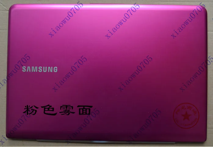 

90% new laptop top case shell /c for samsung 32U3X 532U3C 530U3B 535U3X 542U3X 530U3C pink color