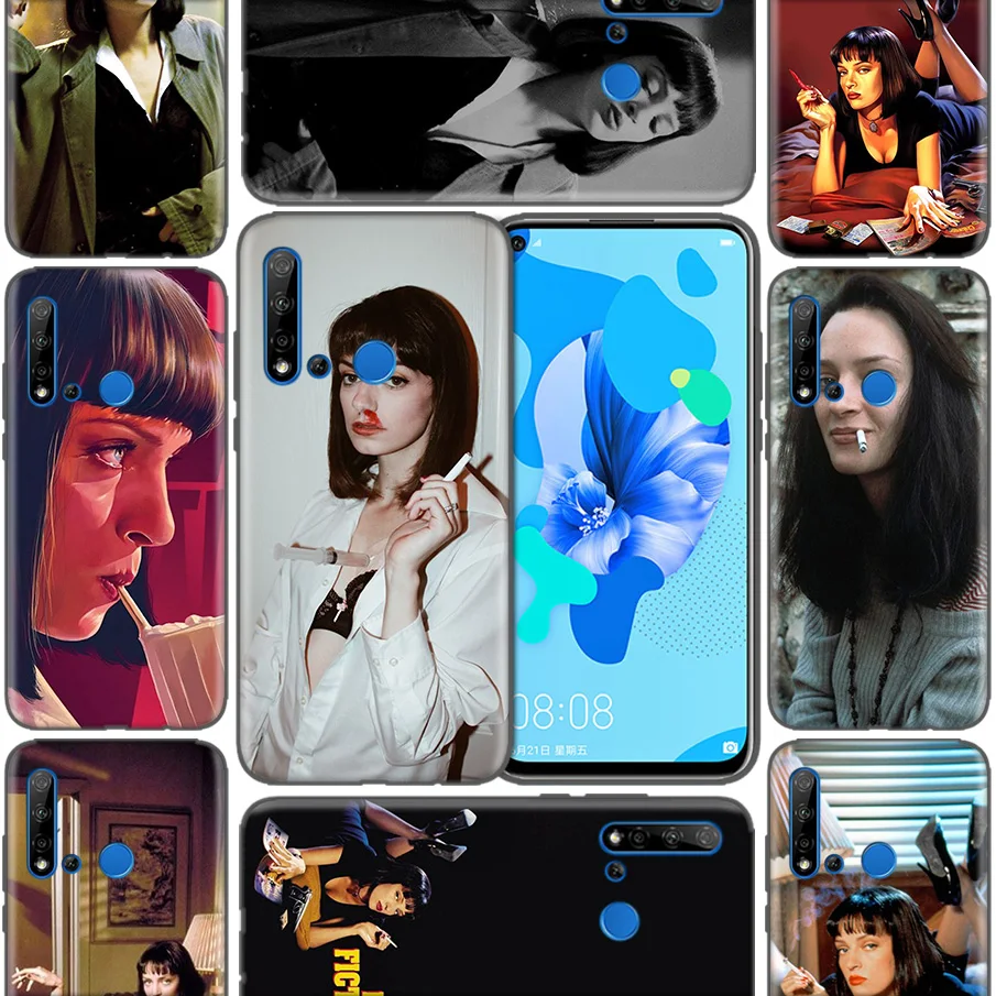 

Bag Casing Coque Shell Covers Case For Huawei P9 P10 P20 P30 Mate 10 20 30 Lite Pro P Smart 2019 2017 Pulp Fiction
