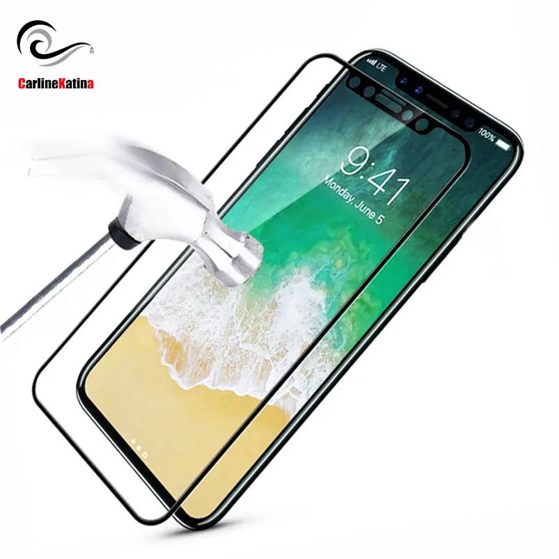 

Full Cover Tempered Glass 9H For iphone Xs Max XR X 8 4 4s 5 5s 5c SE 6 6s 7 7s plus 10 6.1 6.5 Screen Protector 2018 Film Case