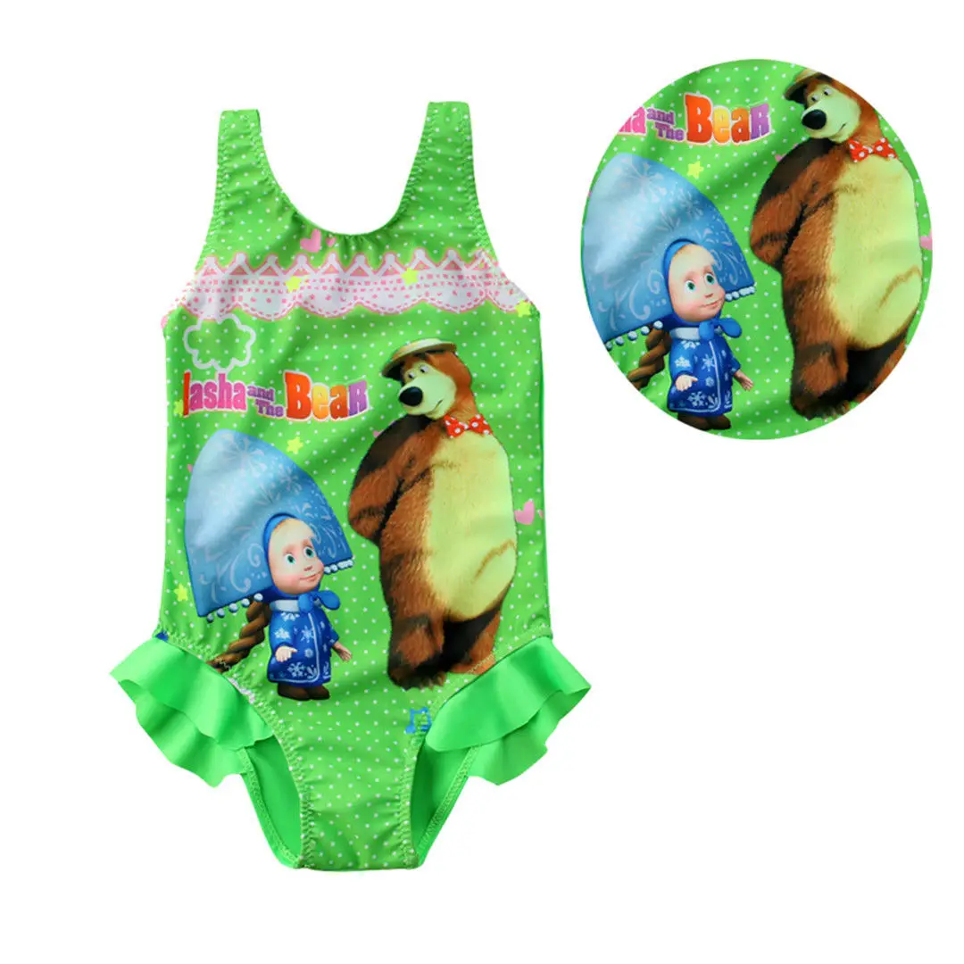 2018 الصيف طفل طفل اطفال بنات الدب ملابس السباحة المايوه بحر زي