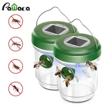 Летучая ловушка Летающая подвеска дрософила ловушка Солнечный светодиодный садовый ловушка для насекомых дрософила муха ОСА нетоксичные ловушки устройства