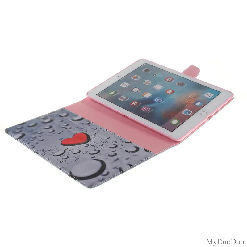 Fashion Two Sides Flower PU Leather Case For Apple iPad Pro 9.7 Case Wallet Flip Stand Tablet Cover Case With Card Money Holder (78)