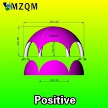 MZQM 9,2 м диаметр водонепроницаемый 6 ног надувной купол палатка надувной рекламный шатер надувная палатка-паук