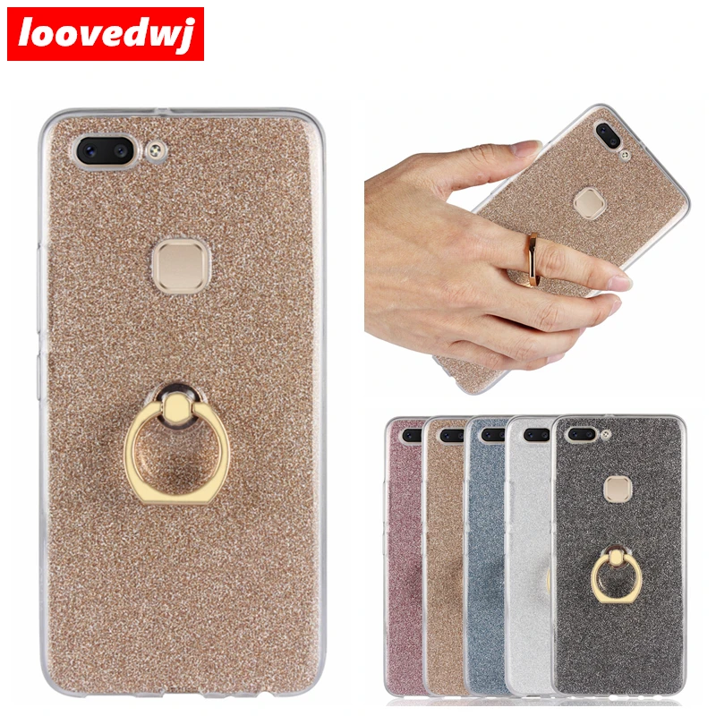 loovedwj For VIVO X20 Case Soft TPU Cover Clear Rings Bling Mobile Phones Cases Covers | Красота и здоровье
