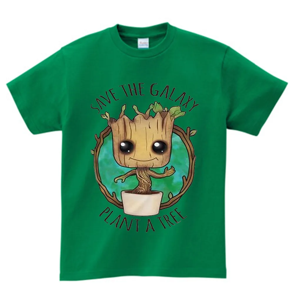 I am Groot/детская футболка для мальчиков, топы для мальчиков, г., детские футболки летняя забавная летняя футболка с рисунком аниме для маленьких девочек, NN