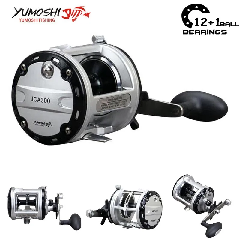 

Carretilha multiplier reels 12+1BB Feeder Carp large Fishing Reels Bait Casting Cast Drum Wheel Carp metal bait reel pesca