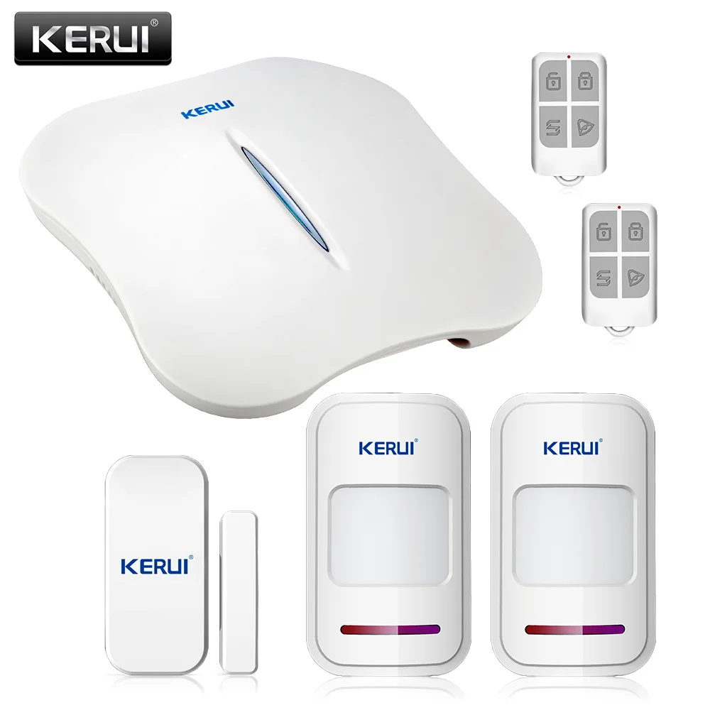 KERUI W1 Беспроводной охранных WiFi PSTN сигнализация Камера комплект мини-сигнализация устройства приложение Remote Управление