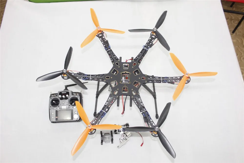 JMT font b Drone b font Upgraded Kit HMF S550 9045 3 Prop 6axle Multi QuadCopter