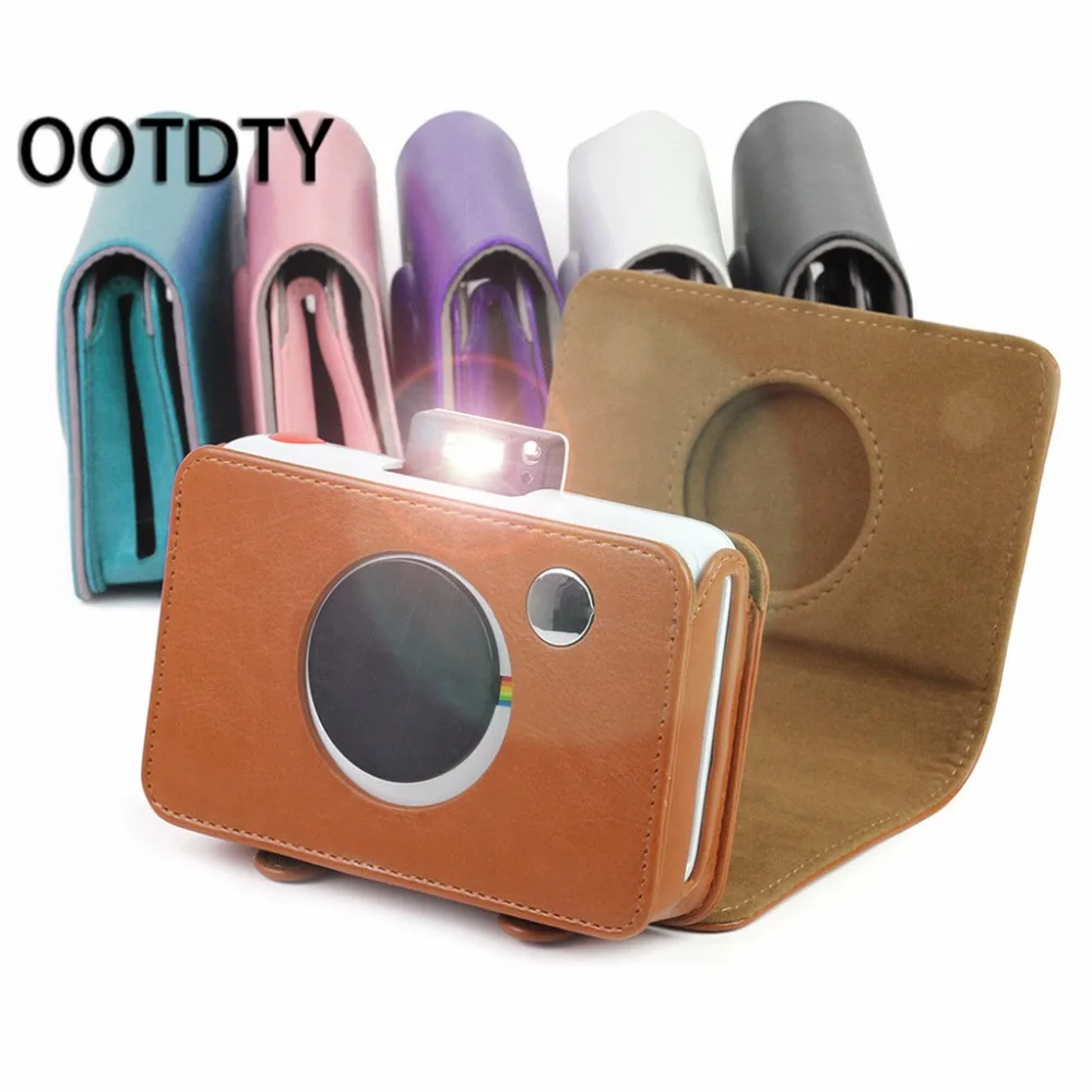 

1 pc Colorful PU Leather Bag Camera Retro Protective Case Cover For Polaroid Snap Touch Model Cameras