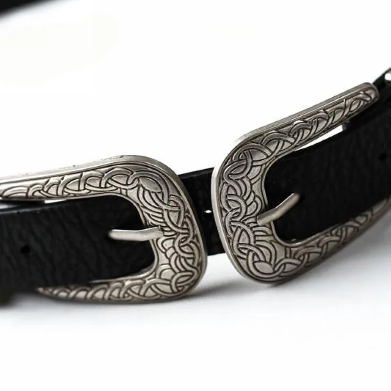 Wink Gal Fashion Female Vintage Strap Metal Pin Buckle Jeans Designer Leather Belt For Women