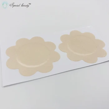 

Free shipping!!!Special beauty 10pcs 20pcs 50pcs skin color invisible Flower Sexy Disposable No sense Nipple Cover Breast Petals