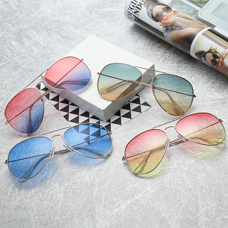 Оправа пилот океан солнцезащитные очки для женщин модные летние стильные паровые панк металлические брендовые дизайнерские солнцезащитные очки для мужчин UV400 очки