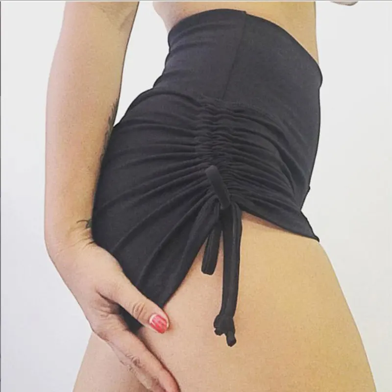 Women Yoga Shorts Quick Dry Breathable Sports Running Fitness Drawstring Beach Swimming yoga push up Short Dropship | Спорт и