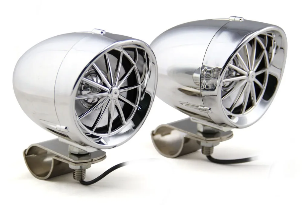 Buy Chrome Waterproof New 3" Motorcycle Speaker with