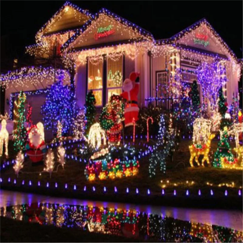 Водонепроницаемый уличный дом 10 м 20 м 30 м 50 м 100 м светодиодный Сказочный свет гирлянды для рождественской вечеринки, свадьбы, праздника, украшения гирлянды