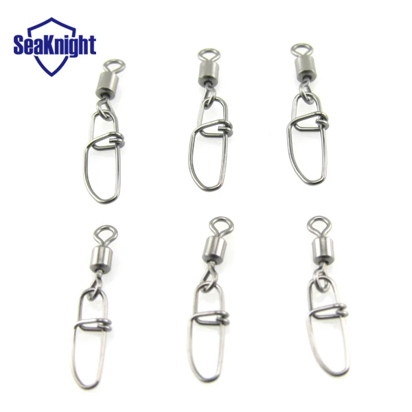 SeaKnight 200pcs B 110 6 2.5cm fishing snap swivel fishing tackle lure