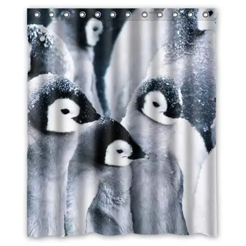 

Honey Day House Penguin Waterproof Shower Curtain 60x72 Gift Choice