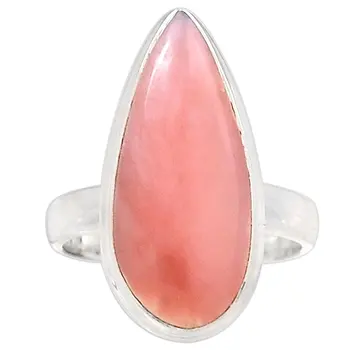 

Lovegem Genuine PINK OPAL Ring 925 Sterling Silver,Size :8, AR3198