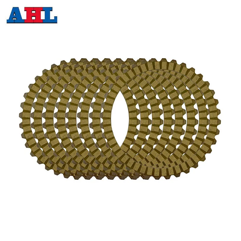 Motorcycle Yellow Clutch Plates & Steel Friction Plate For Harley XL883 2004-2008 XL1200 1200X48 SPORTSTER 1991-2011 XL 883 scooter clutch parts
