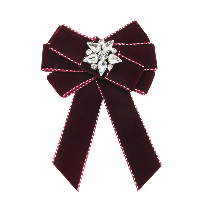 

Clothing Accessorie Broche New Hot Bowknot Brooch And Shirt Bow Tie College Wind Collar Needle Ribbons Fabric Corsage-022