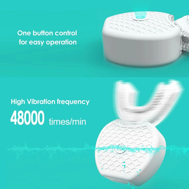 360° Automatic Sonic Electric Toothbrush Waterproof Intelligent U Type Automatic Tooth brush Whitening Electric Power Toothbrush 02