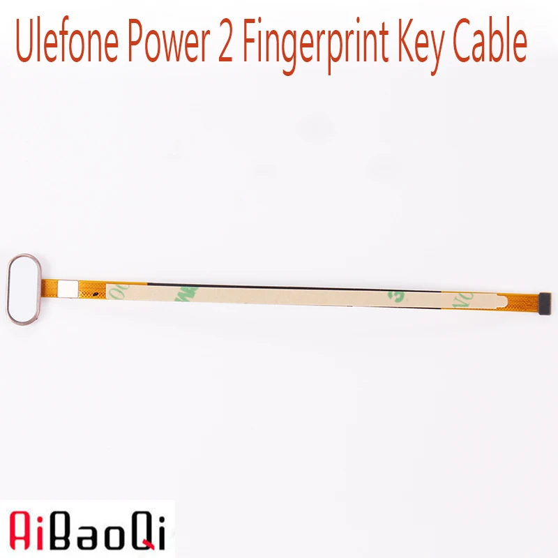 

AiBaoQi Original Brand New Ulefone Power 2 Fingerprint Sensor Home Button Flex Cable Replacement For Ulefone Power 2 cell phone