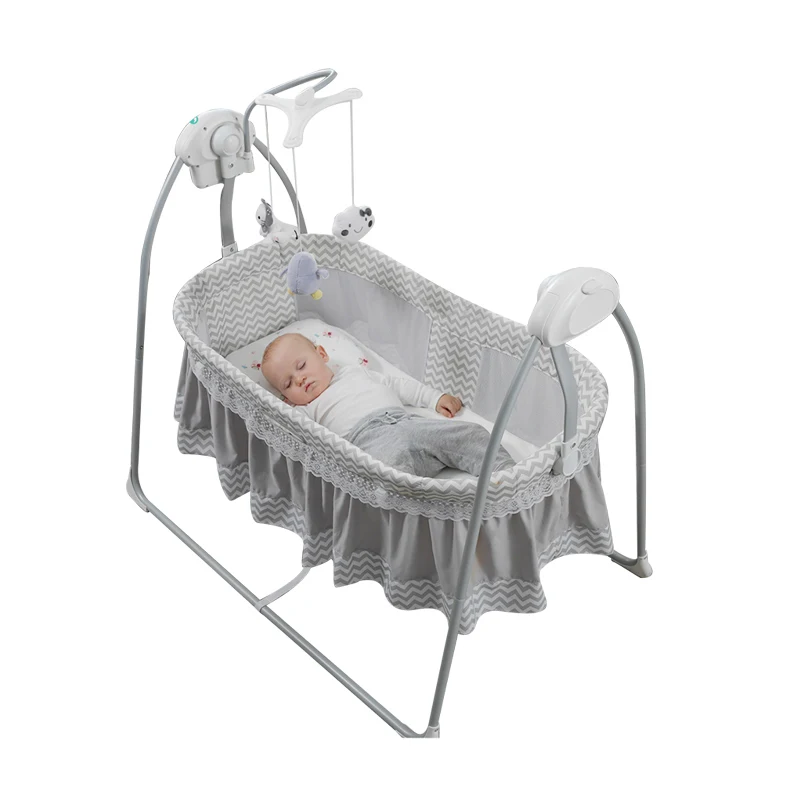 

Crib electric cradle sleep basket swing bed 0-36 month baby intelligent sleep shake bed to sleep baby Sleep helper baby nest