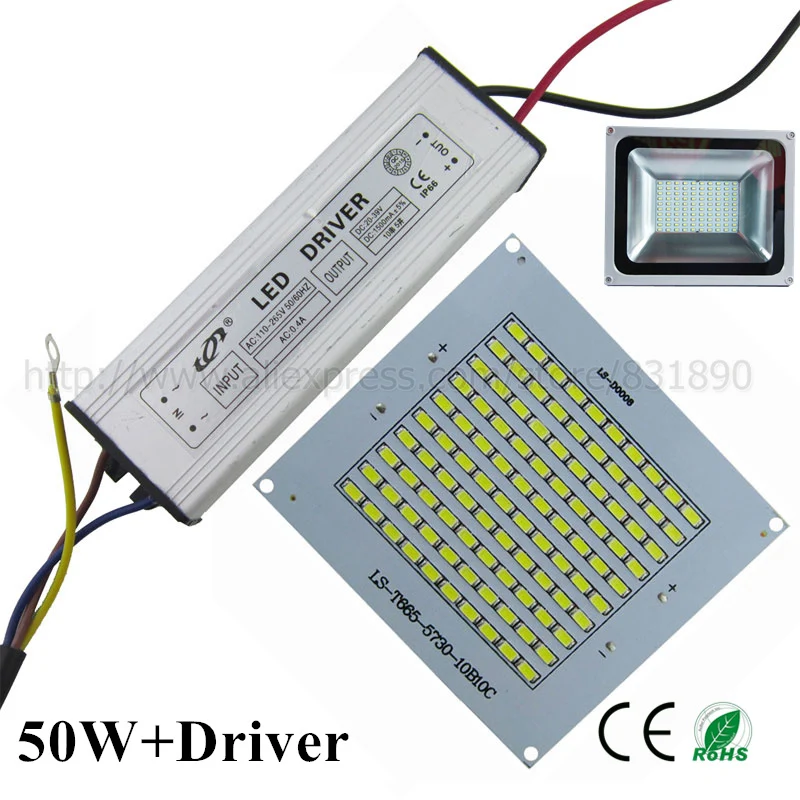 Светодиодные чипы COB SMD 100 высокой мощности с драйвером для прожектора точечного