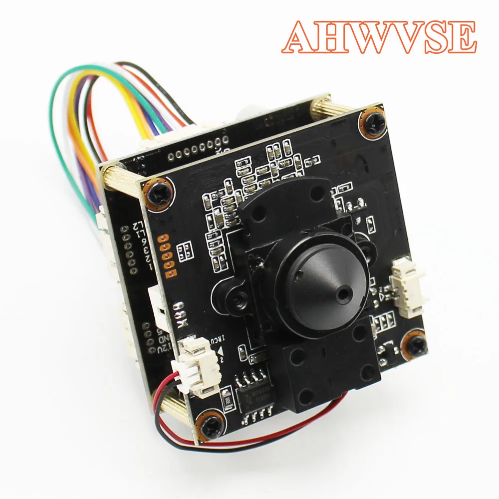 Placa do Módulo de Câmera ip com Pinhole Faça Você Mesmo 3.7mm Lente Ircut Hi3516e 1080 p Ipc Câmera Interna Móvel App Xmeye Onvif H.265 Poe 8 câmera ip com pinhole 3.7mm lente ircut