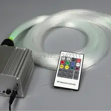 Цвет изменение мерцание звезд DIY Оптическое волокно свет комплект 20 Вт светодиодный источник света с 0.75mmx3mx200 оптоволоконного кабеля для украшения