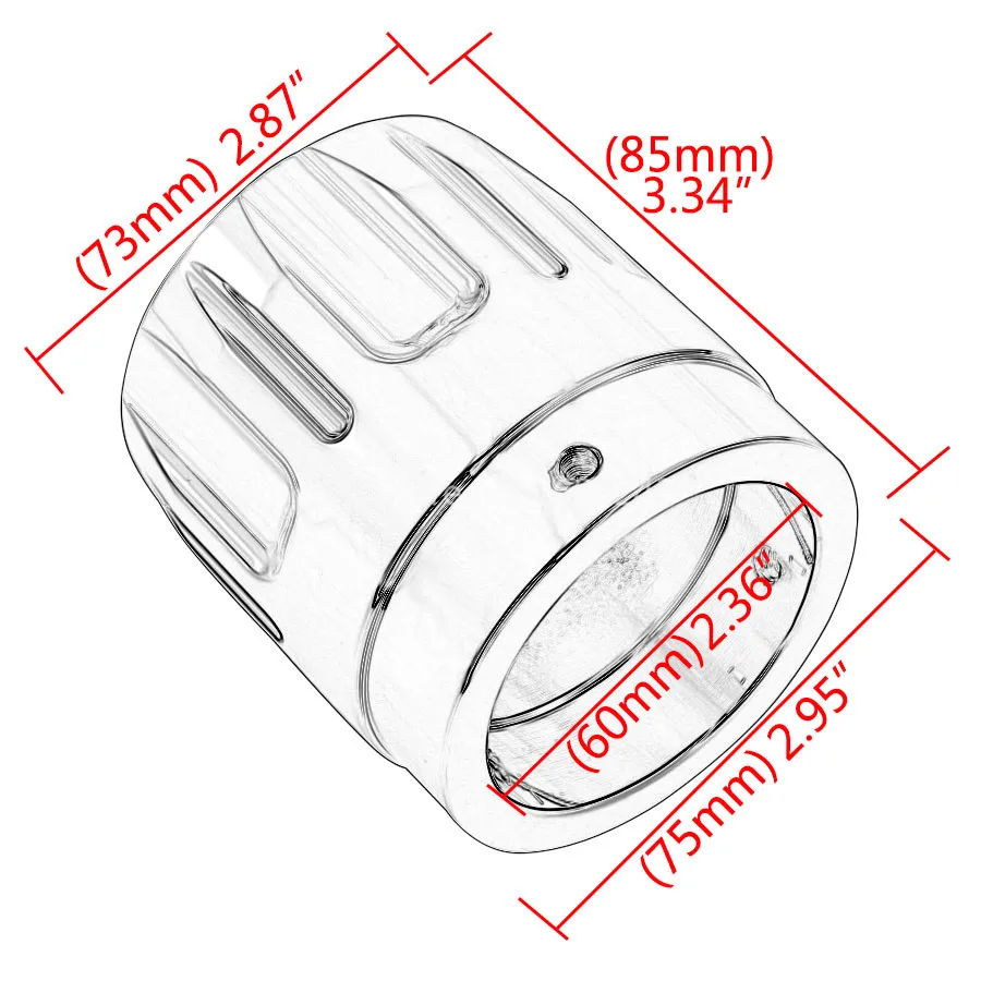 " Хромированный скутер глушитель выхлопной трубы наконечник крышки подходит для Harley Touring 1995