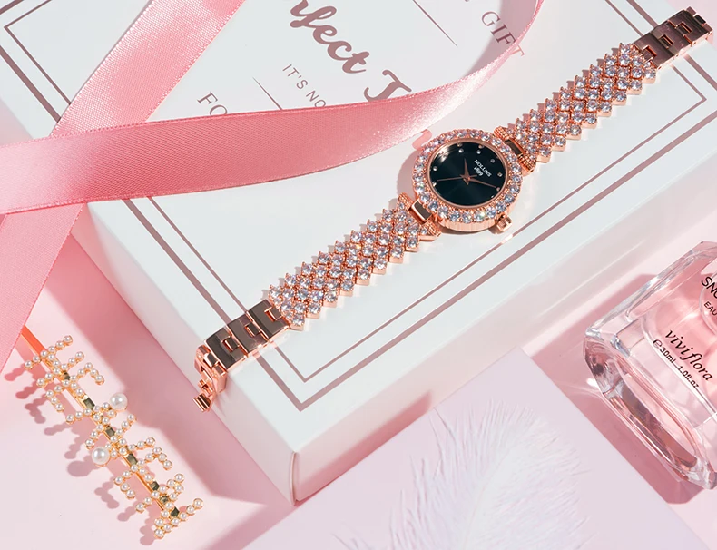top brand luxury women diamond watches Japan quartz 5 atm waterproof ladies watch stainless steel fashion reloj mujer
