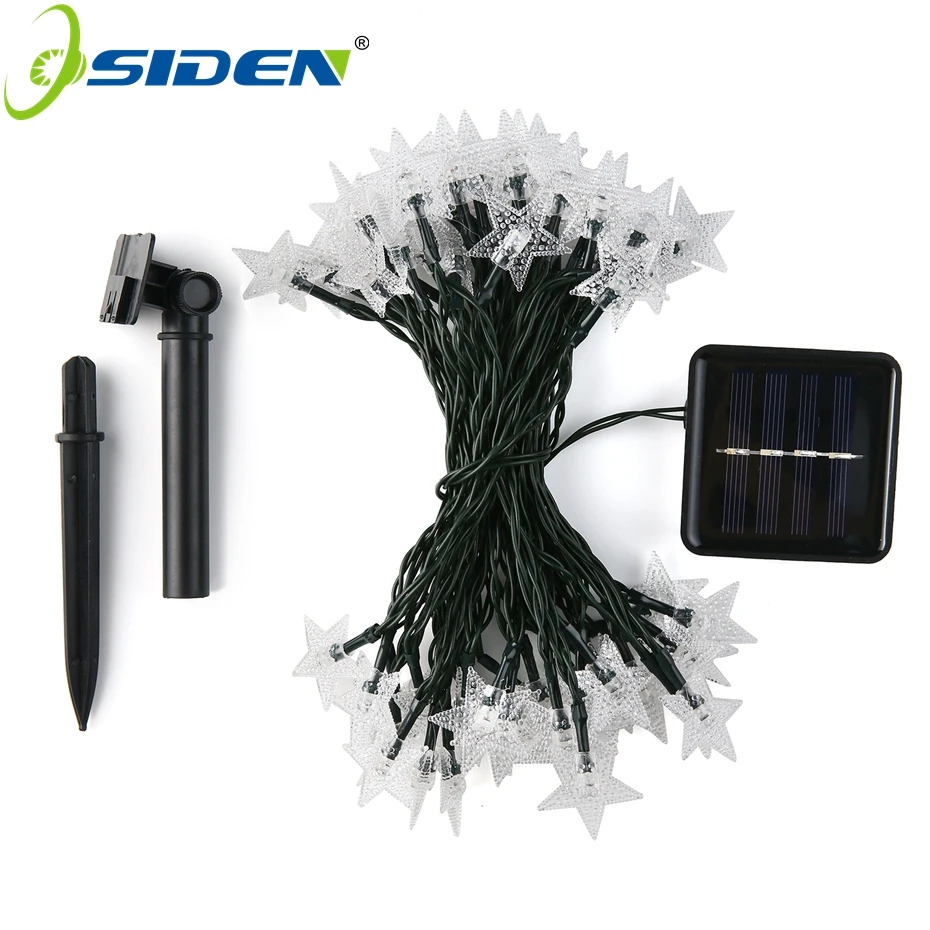 

OSIDEN 12M 100Led LED Star Fairy String Light solar 6v For Wedding Decorations Christmas Tree Decorations Xmas lights Holiday