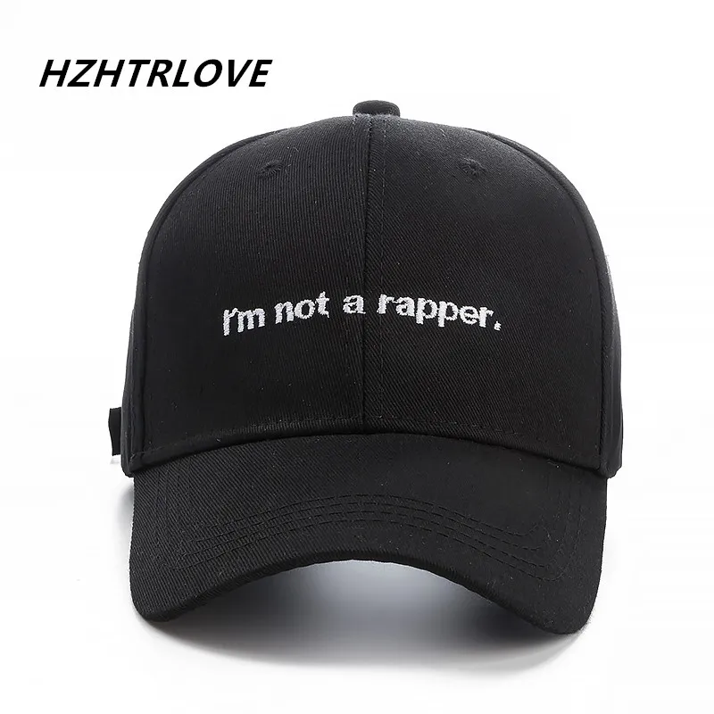 

High Quality Brand Letter i'm not a rapper Snapback Cap Cotton Baseball Cap For Adult Men Women Hip Hop Dad Hat Bone Garros