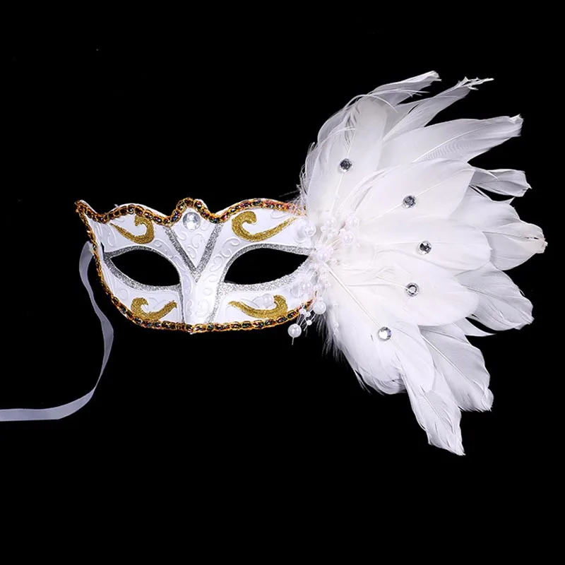Венецианская Маскарадная маска на палочке костюм Марди Гра с принтом Eyemask