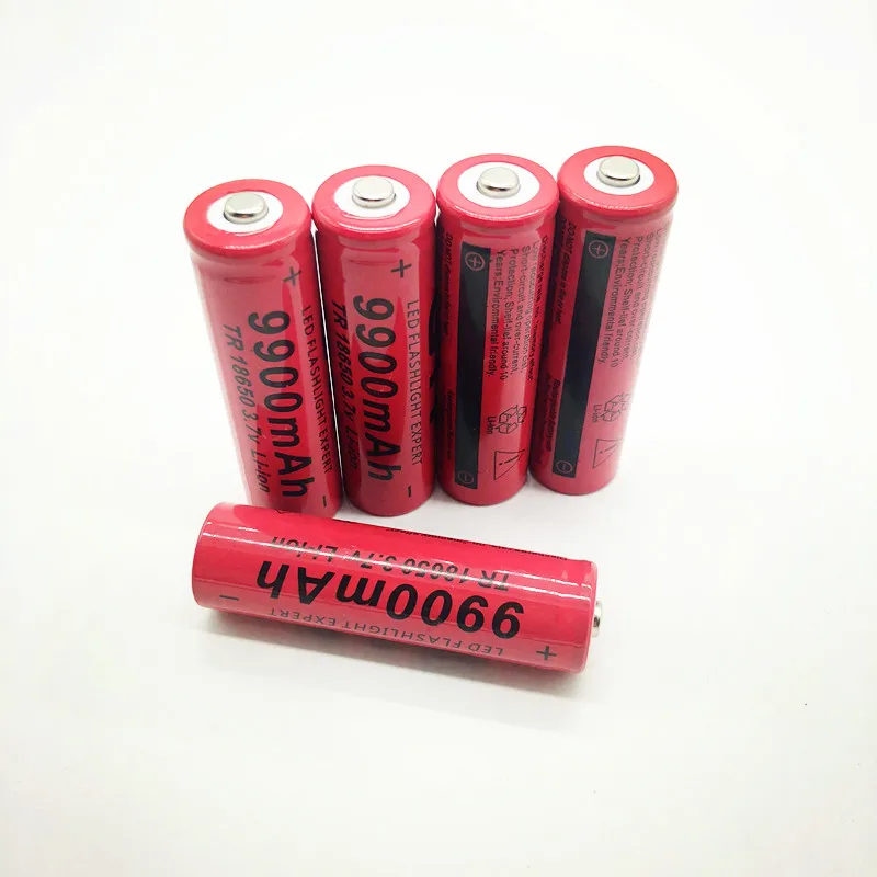 10 шт 2018 Новый 18650 аккумулятор 3 7 V 9900mAh перезаряжаемый литий ионный для