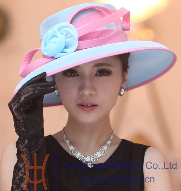 Free Shipping Women Hat Formal Hat Elegant Summer Hat Flower Girl Big
