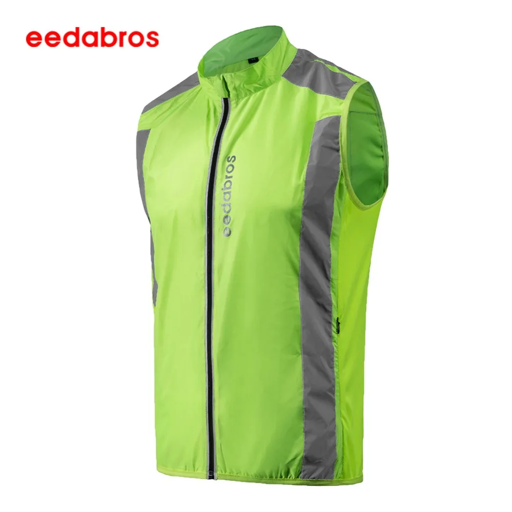 EEDABROS Night Fluorescent High Visibility Reflective Safety Vest For