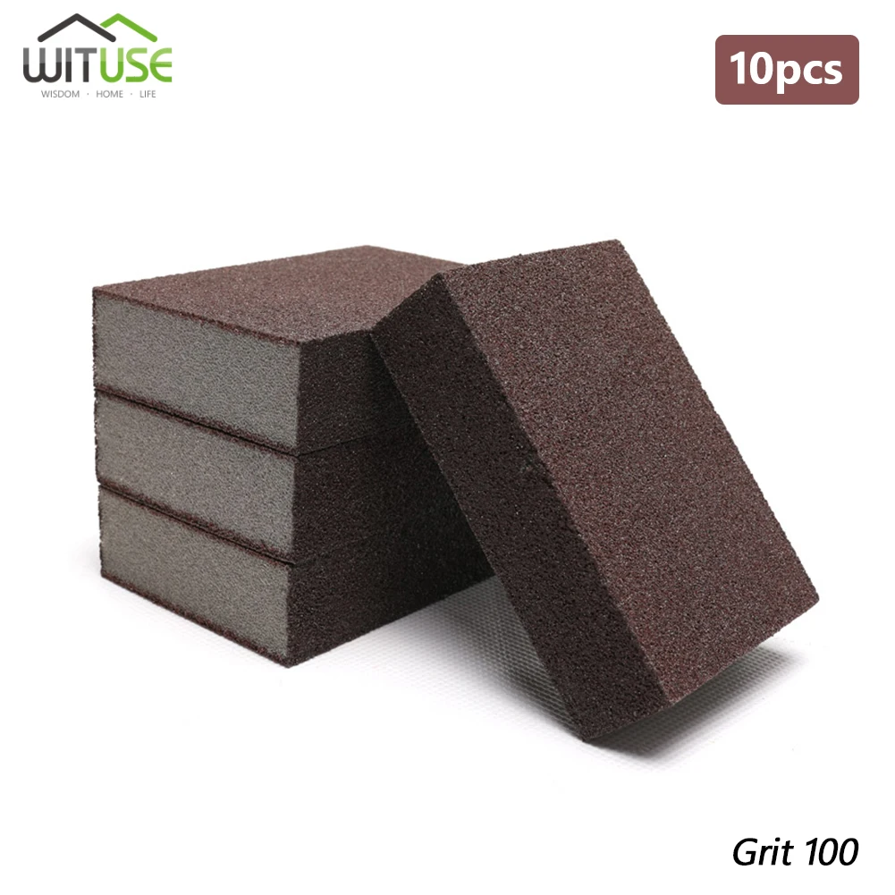 

10pcs 100*70*25mm High Density Nano Emery Magic Melamine Sponge For Cleaning Homeware Kitchen Sponge Removing Rust Rub