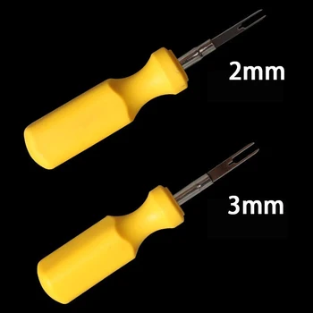 

2MM+3MM CAR Terminal Removal Tool Kit Wiring Connector Pin Release Extractor Puller 2PCS/SET