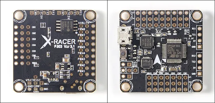 X-Racer F303 Контролер полетов V3.1 X-Racer F303 Контролер полетов были обновлены к V3.1, мы вышлем V3.1. Dshot Совместимость