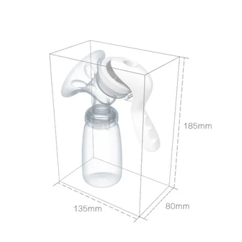 

Portable Baby Infant Feeding Manual Breast Pump With Milk Bottle Silicone Powerful Nipple Suction Breasts Pumps FJ88