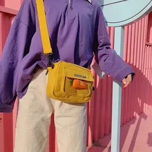 Новая женская сумка через плечо, Холщовая Сумка, Корейская сумка-мессенджер, мини сумки через плечо для девушек, женская сумка-мешок, высокое качество