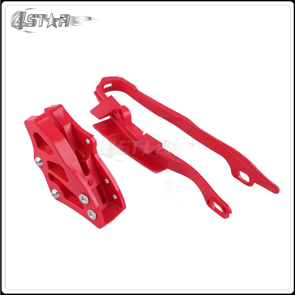 Красный слайдер цепи мотоцикла Swingarm и защитная направляющая для HONDA CR125R CR250R CRF250R