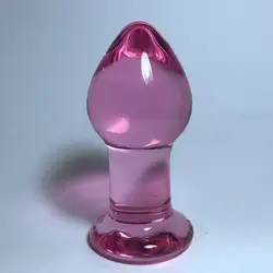 Супер большой Pyrex стекло Butt вилки Кристалл Анальный бусины фалоимитатор член для взрослых Мужская секс-игрушка гей для женщин анальный но