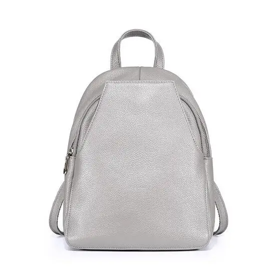 

Natural Cowhide Leather Women Backpack Preppy Style Girls School Bags Solid Pattern Women Bags Daily Pack Quality Travel Bag