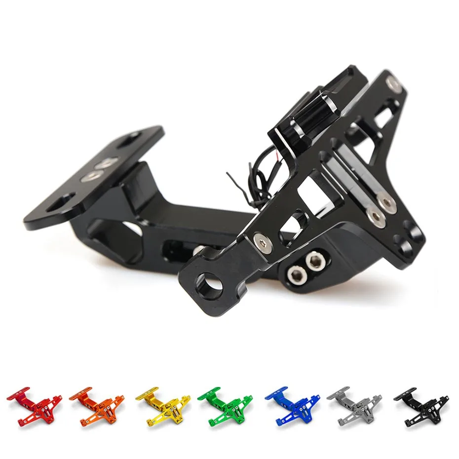 

Motorcycle License Plate Bracket Holder CNC For SUZUKI gsr 250f intruder gsx 250r inazuma 250 gsx-r600 gsx-r1000 For YAMAHA etc.