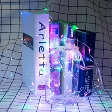 Супер дешевые 2 м светодиодный гирлянды из серебряной проволоки для рождества дома Свадебные украшения сказочная гирлянда Водонепроницаемая батарейка