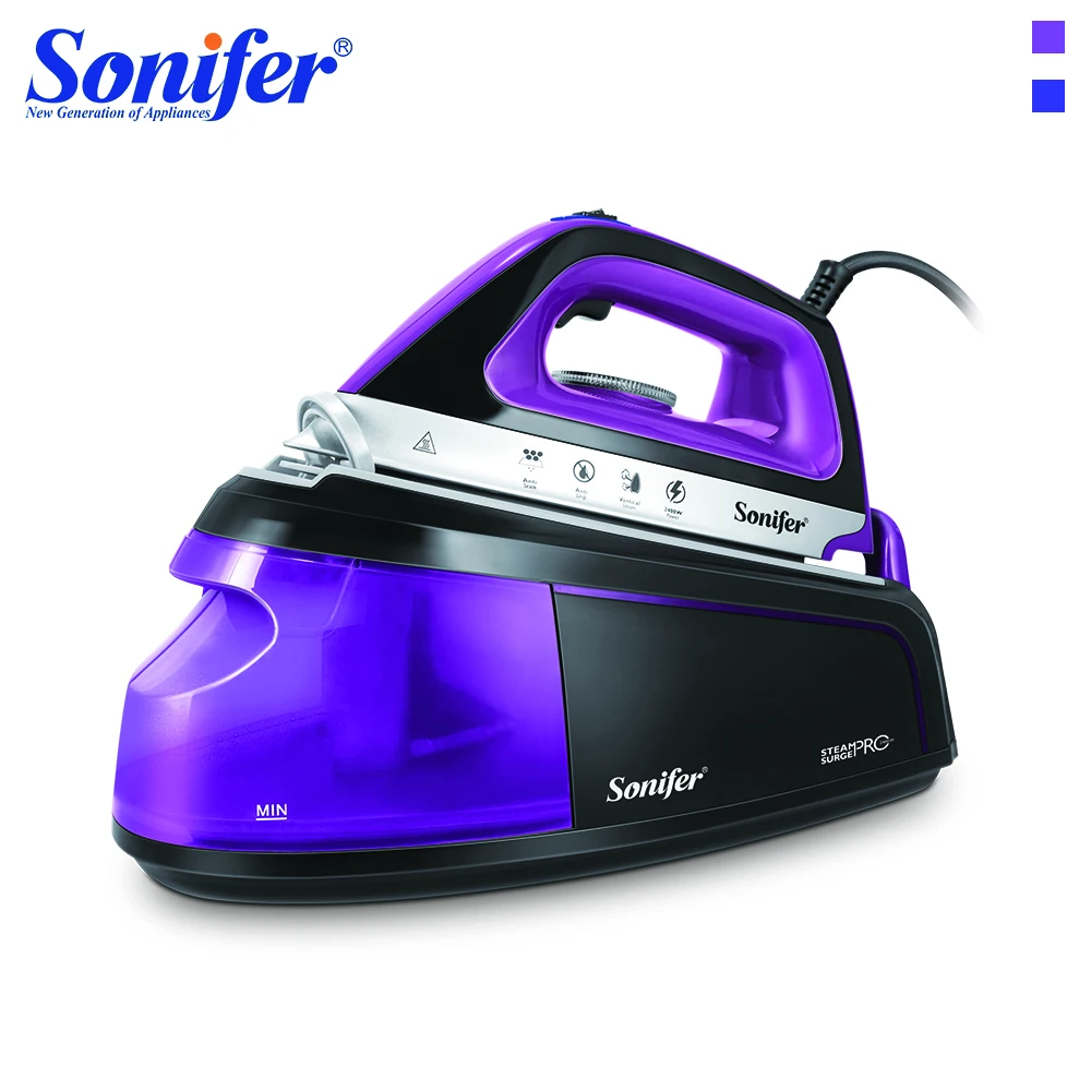 

2400W Cordless Electric Steam Iron High Quality Steam Control For Clothes Adjustable Ceramic Soleplate Iron Sonifer